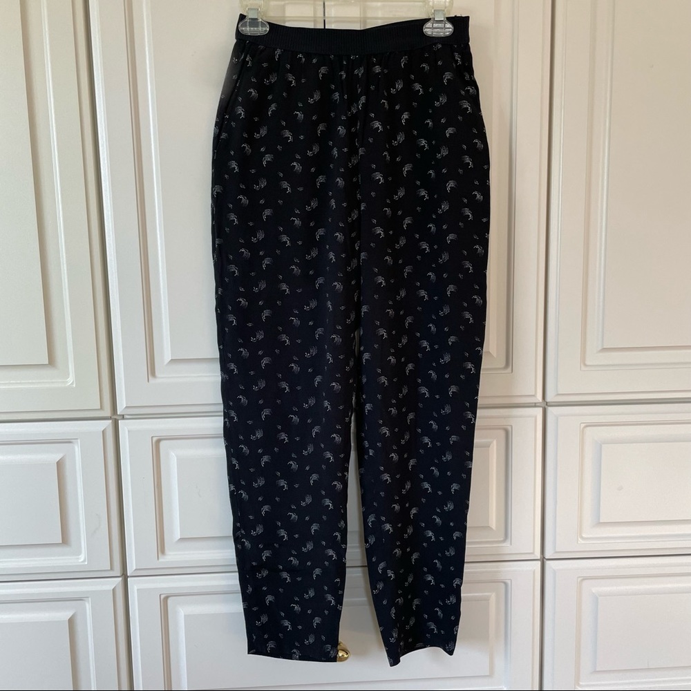 & Other Stories Printed Trousers Elastic Waist US4